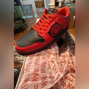 NAF NAF Red and Black Men's Sneakers